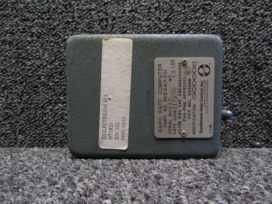 965-0417-001 Sundstrand Baro Rate Computer