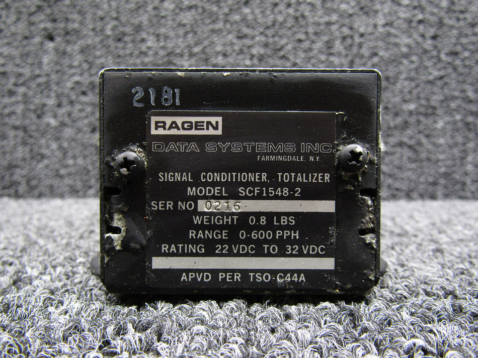 SCF1548-2 Ragen Signal Conditioner Totalizer (Volts: 22-32) (0-600 PPH)