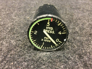 18-1105 (Alt: MS28010-5) Courter Hydraulic Pressure Indicator, 0-4000 PSI