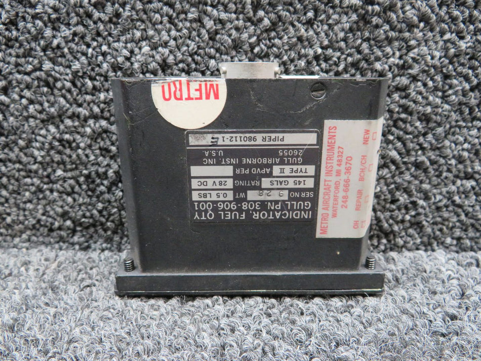 308-906-001 Gull Airborne Fuel Quantity Indicator (Volts: 28)