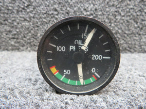 S-208-5 LearJet Dual Oil Pressure Indicator (0-200 PSI)