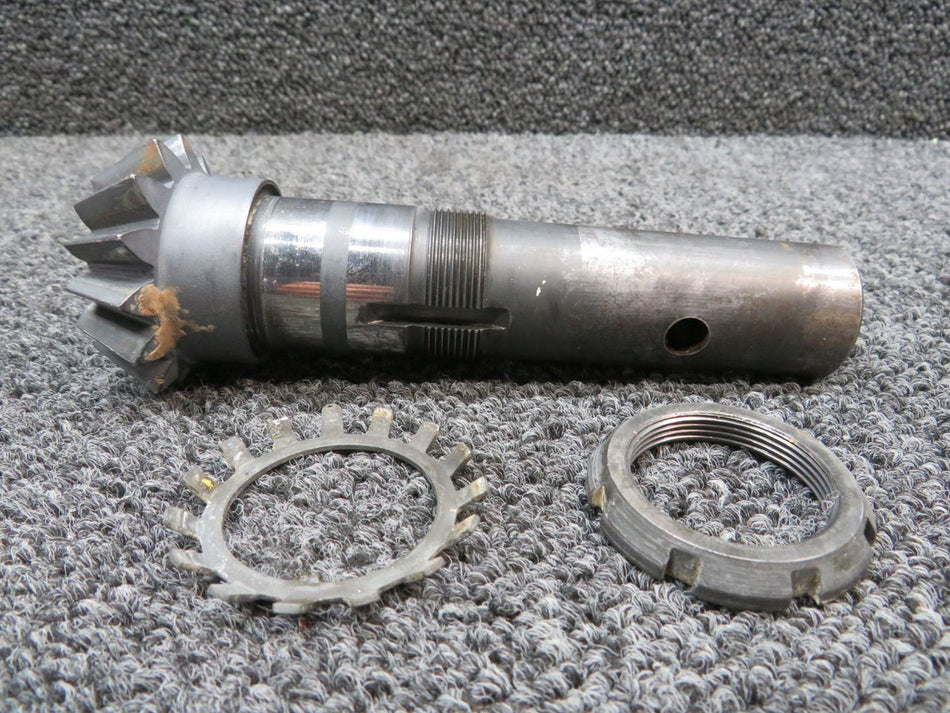 2081001-8 Cessna 177RG Sector Gear Support Pinion with Nut and Washer