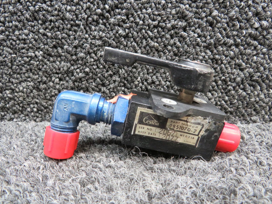 9851070-2 Cessna Fuel Shut-Off Valve Assembly with Handle