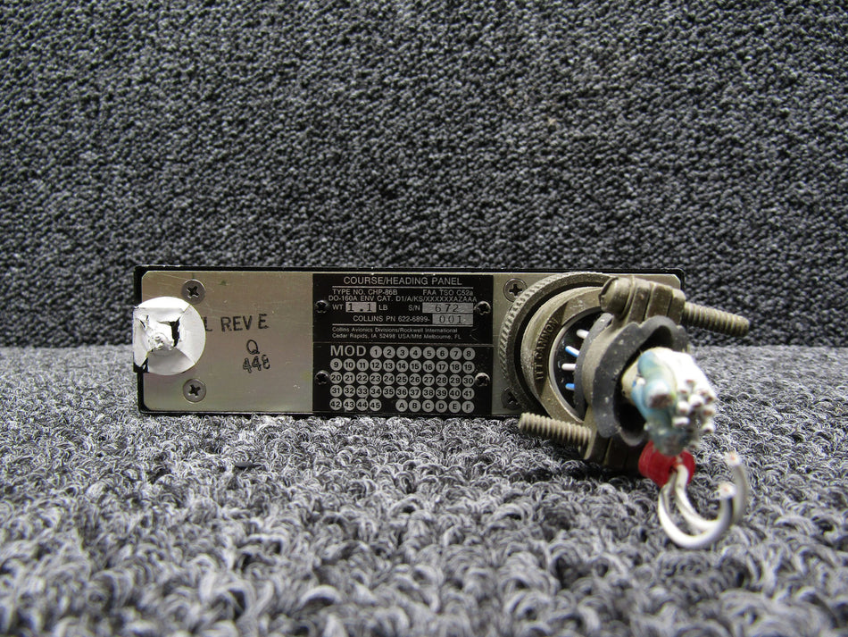 622-6899-0001 Collins CHP-86B Course Heading Panel with Modifications