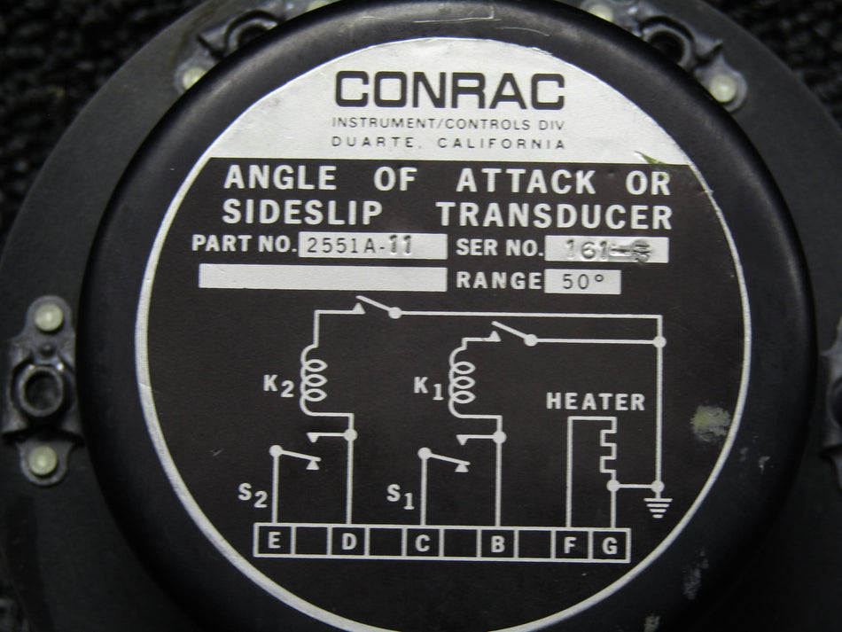 2551A-11 Conrac Angle of Attack Transducer