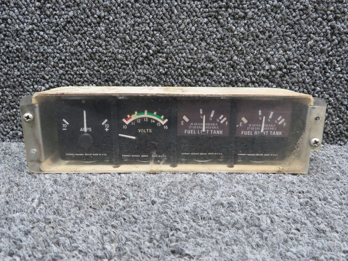 Stewart-Warner 873000-R2 Stewart-Warner Instrument Gauge Cluster Assembly