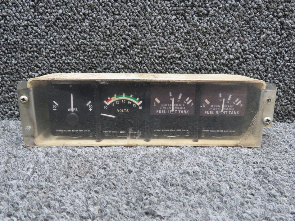 Stewart-Warner 873000-R2 Stewart-Warner Instrument Gauge Cluster Assembly