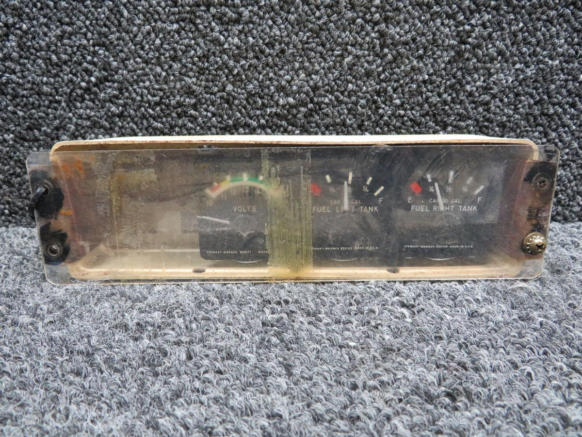 Stewart-Warner 873000-R2 Stewart-Warner Instrument Gauge Cluster Assembly (Missing Ammeter)
