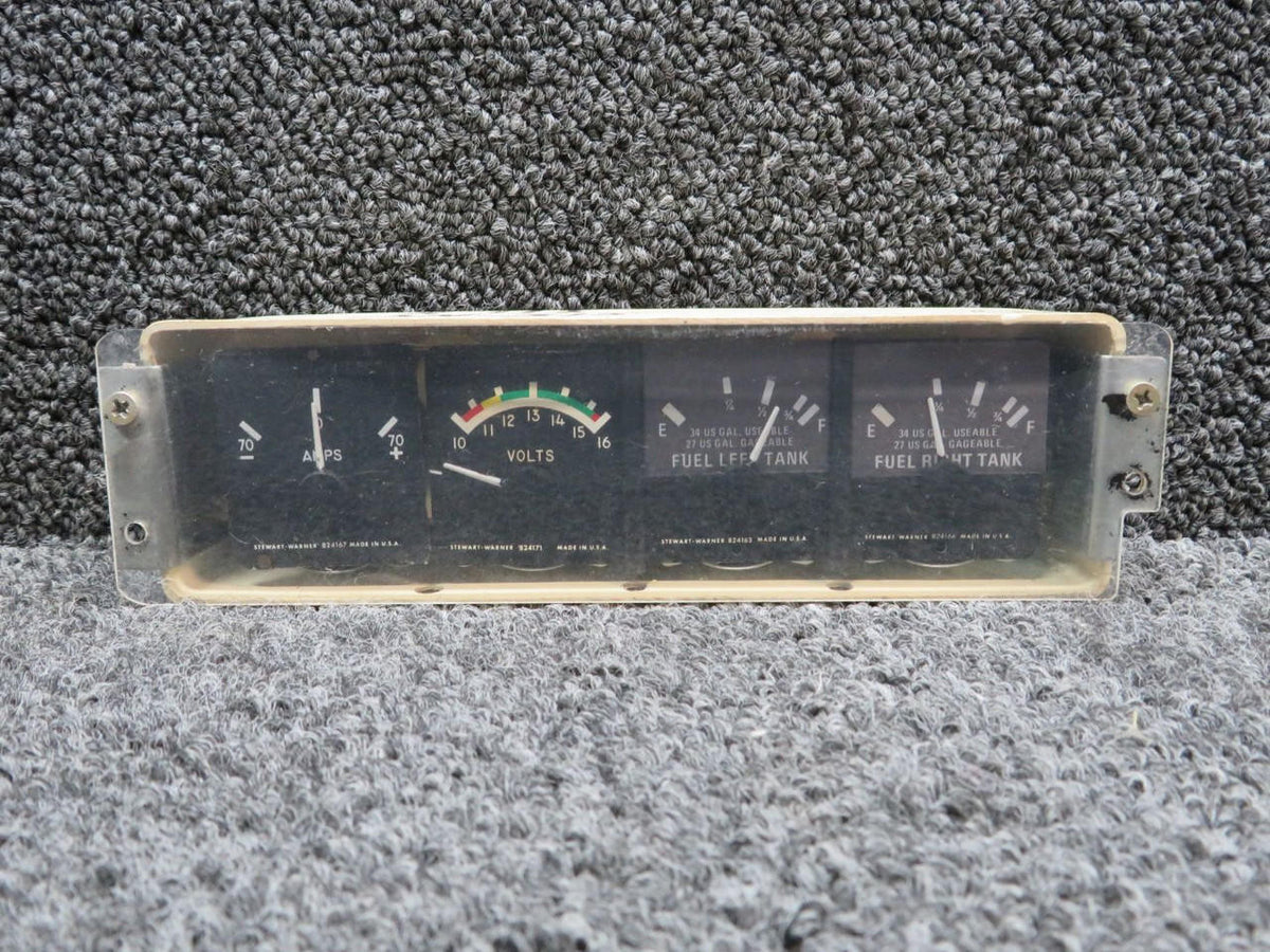 Stewart-Warner 873000-S5 Stewart-Warner Instrument Gauge Cluster Assembly