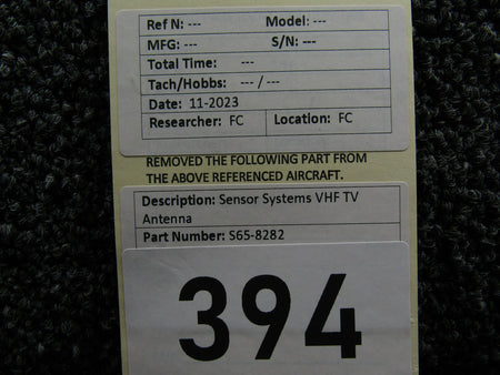 Sensor Systems S65-8282 Sensor Systems VHF TV Antenna (Peeling Paint)