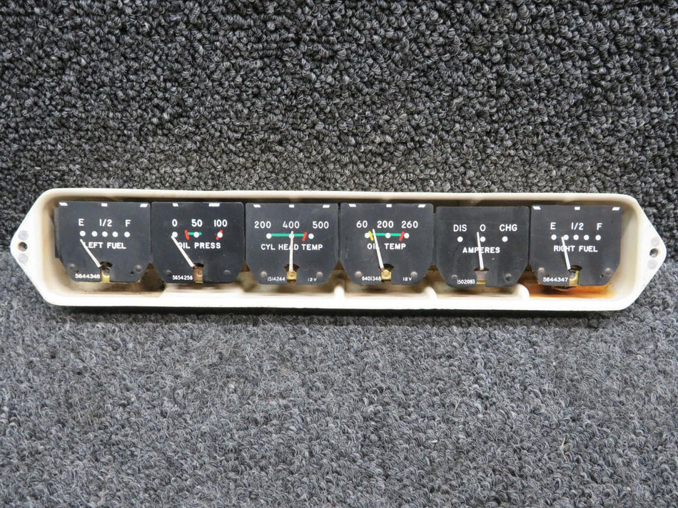 Does Not Apply 35-324401-13 Engine Instrument Gauge Cluster Assembly (No Glass) (Volts: 12)