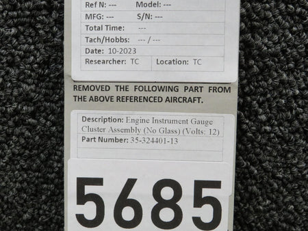Does Not Apply 35-324401-13 Engine Instrument Gauge Cluster Assembly (No Glass) (Volts: 12)