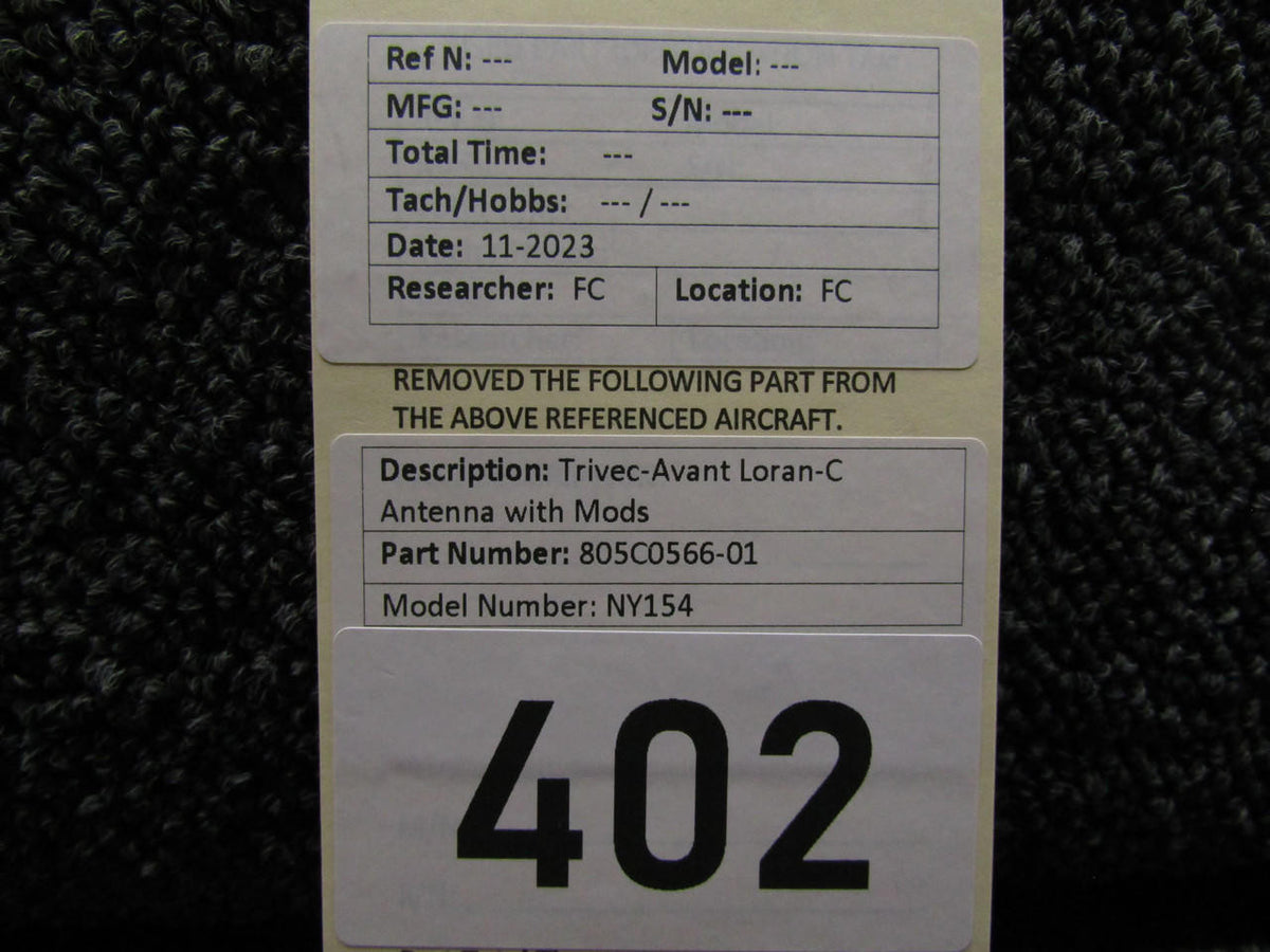 Trivec-Avant 805C0566-01 Trivec-Avant NY154 Loran-C Antenna with Modifications