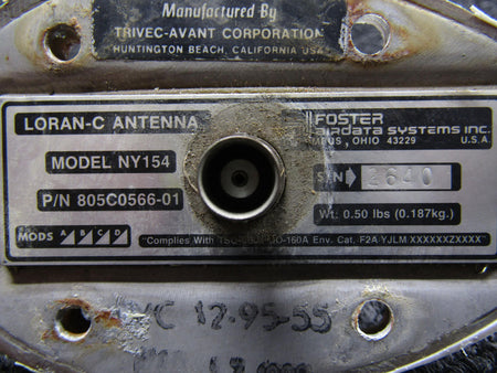Trivec-Avant 805C0566-01 Trivec-Avant NY154 Loran-C Antenna with Modifications
