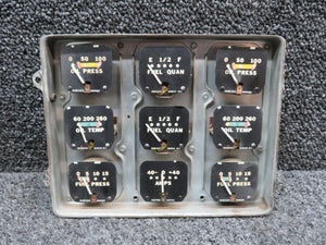 Instrument Gauge Cluster Assembly (Volts: 12) (Broken Mounting Tabs) (Missing Glass)