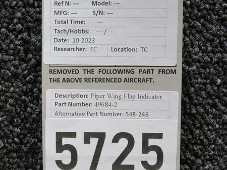 Piper Aircraft Parts 49684-2 (Alt: 548-246) Piper Wing Flap Indicator