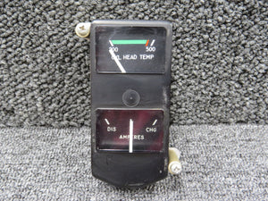 C669509-0103 Cessna Cylinder Head Temp and Ammeter Gauge Cluster (12V)