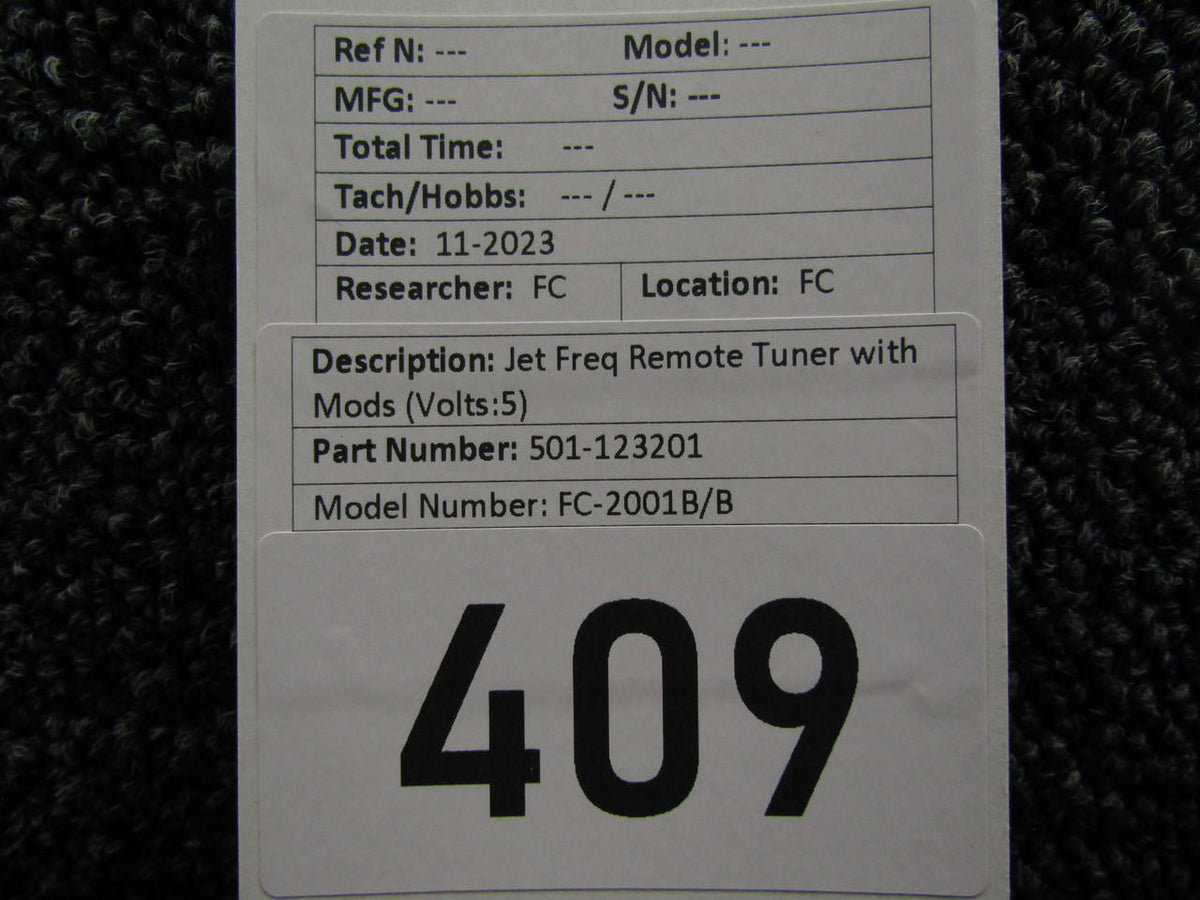 J.E.T 501-123201 Jet FC-2001B/B Frequency Remote Tuner with Modifications (Volts: 5)