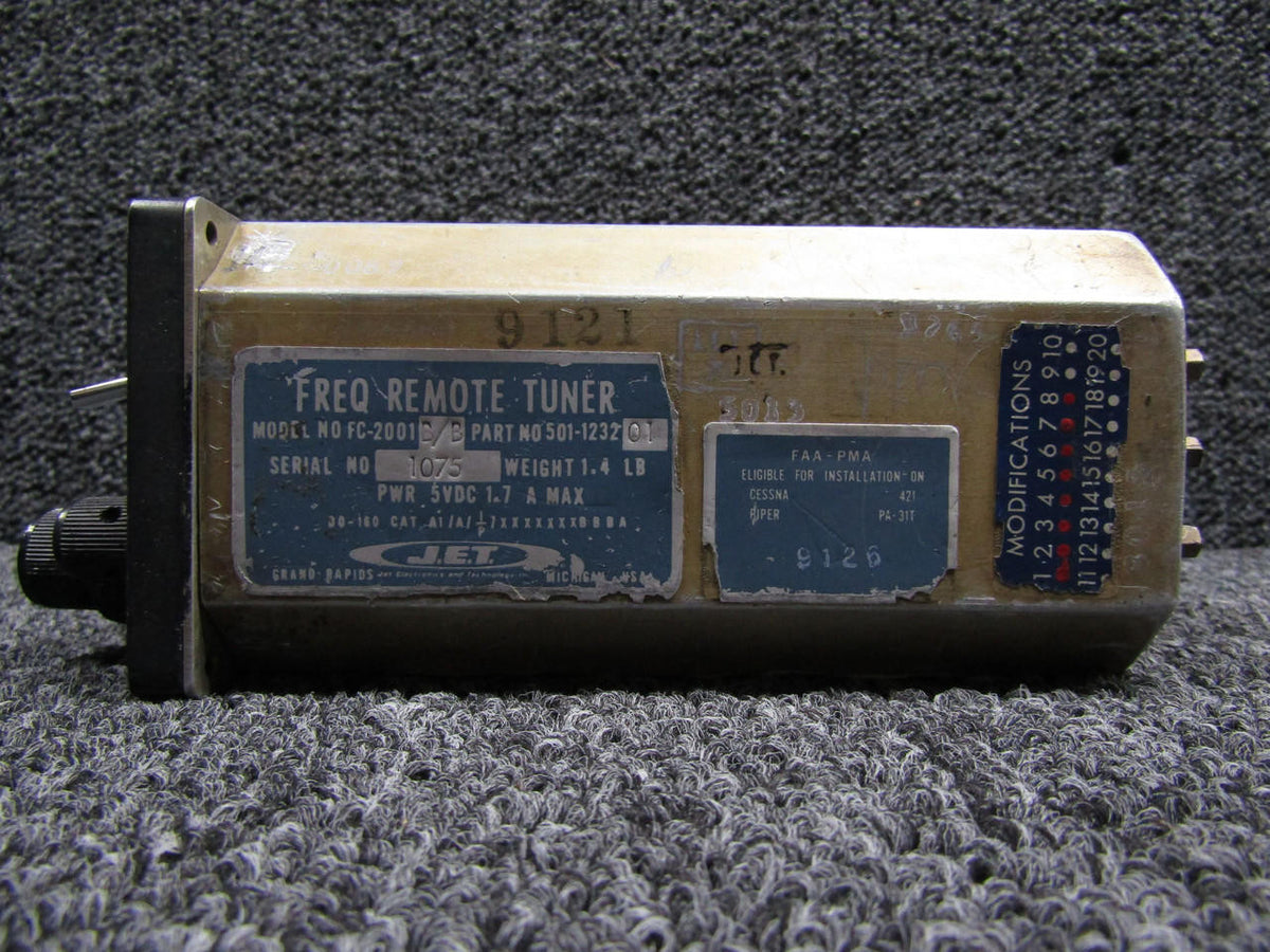 J.E.T 501-123201 Jet FC-2001B/B Frequency Remote Tuner with Modifications (Volts: 5)