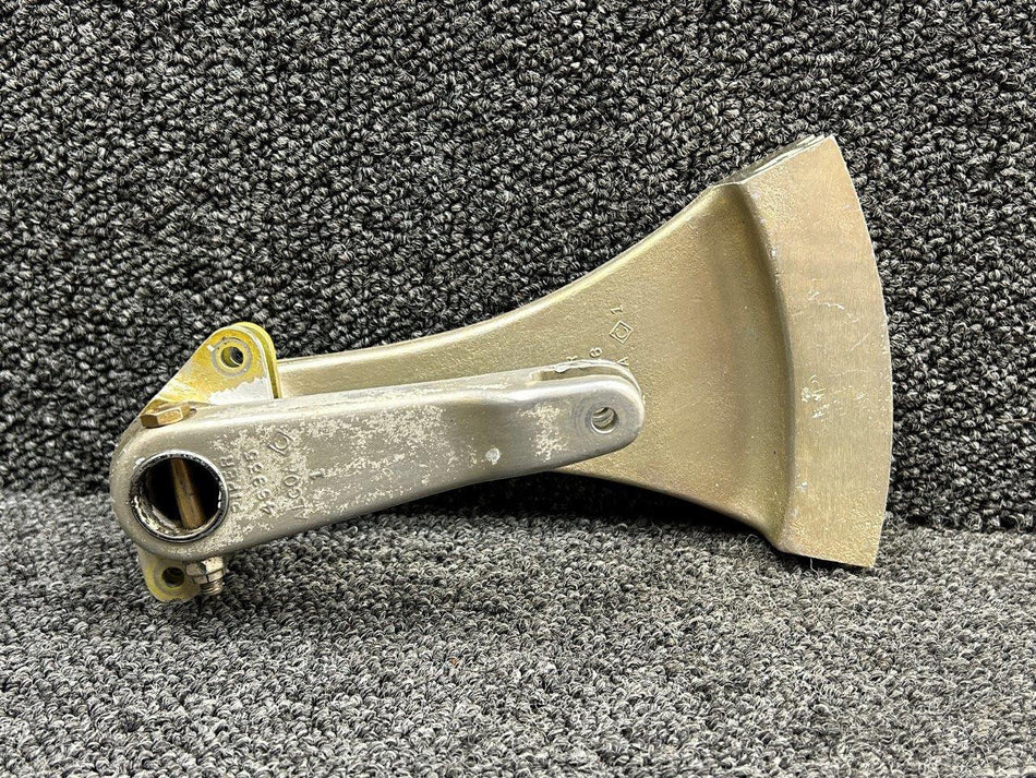 Piper Aircraft Parts 47134-000, 46947-000 Piper PA-31T Nose Gear Steering Bracket with Sector and Arm