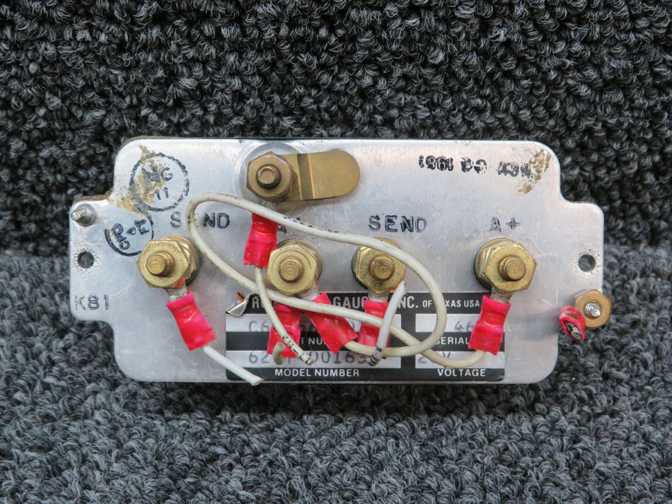 Rochester C669562-0107 Rochester 6247-00163 Dual Fuel Gauge Cluster (Volts: 28)