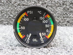 162LCPT20 (Alt: 75449-2) Dual Oil Temperature and Pressure Indicator (Volts: 28)