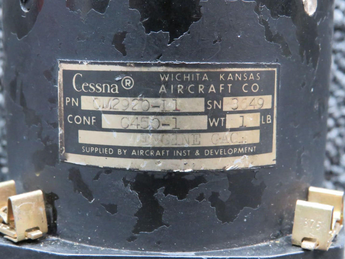 Cessna Aircraft Parts CM2920L1 (USE: CM2920-1) Cessna Tri-Engine Gauge Indicator