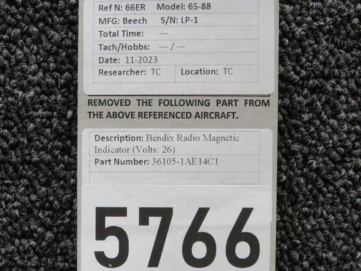 Bendix Airplane Parts & Equipment 36105-1AE14C1 Bendix Radio Magnetic Indicator (Volts: 26)