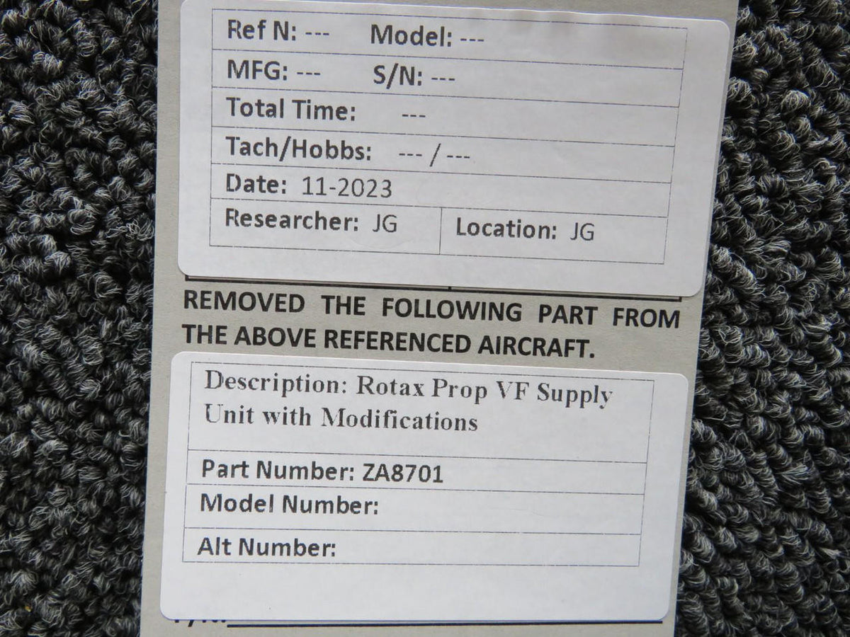 Rotax ZA8701 Rotax Prop VF Supply Unit with Modifications
