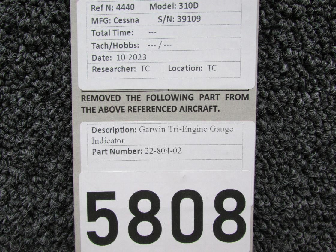 Garwin 22-804-02 Garwin Tri-Engine Gauge Indicator