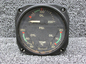 22-804-021-2A Weston Tri-Engine Gauge Indicator