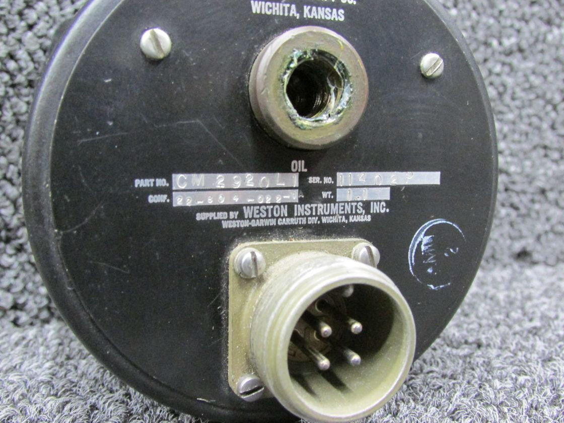 Weston 22-804-022-1A (Alt: CM2920L1) Weston Tri-Engine Gauge Indicator