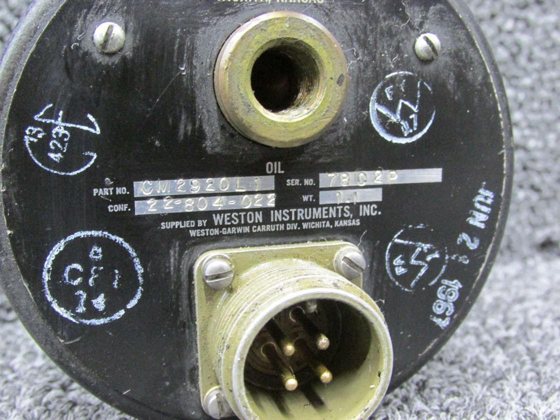 Weston 22-804-022 (Alt: CM2920L1) Weston Tri-Engine Gauge Indicator