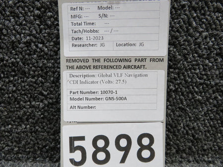 Global Navigation 10070-1 Global Navigation GNS-500A CDI Indicator (Volts: 27.5)