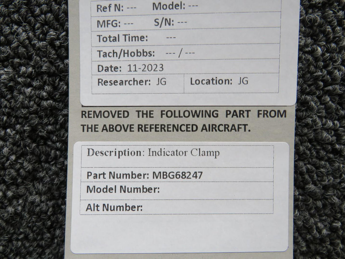 Does Not Apply MBG68247 Indicator Clamp