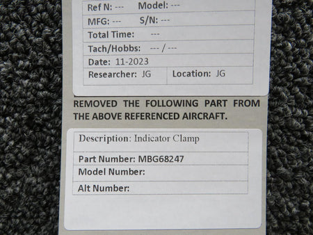 Does Not Apply MBG68247 Indicator Clamp