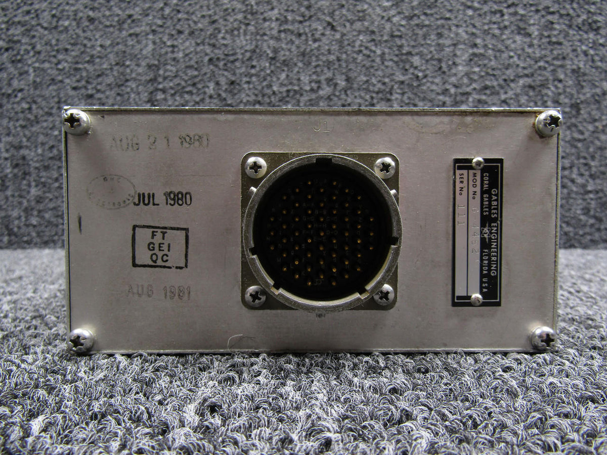 Gables G-4452 Gables Engineering VHF Comm Control Panel
