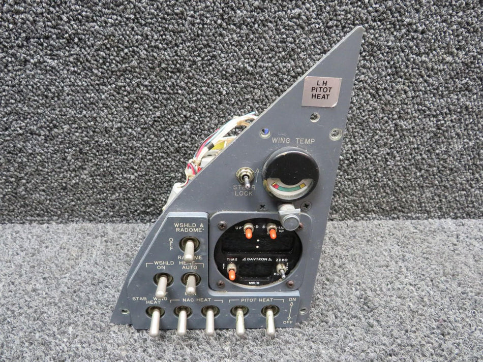 LEAR 2414146-5 Lear L-25D Pilot Heat Switch Panel Assembly