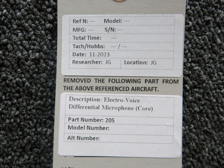 Electro 205 Electro-Voice Differential Microphone (Core)