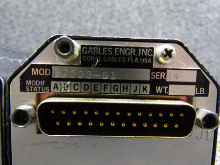 Gables G7007-55, G7008-51 Gables Engineering Nav 1-Comm 1 Control Box with Mods