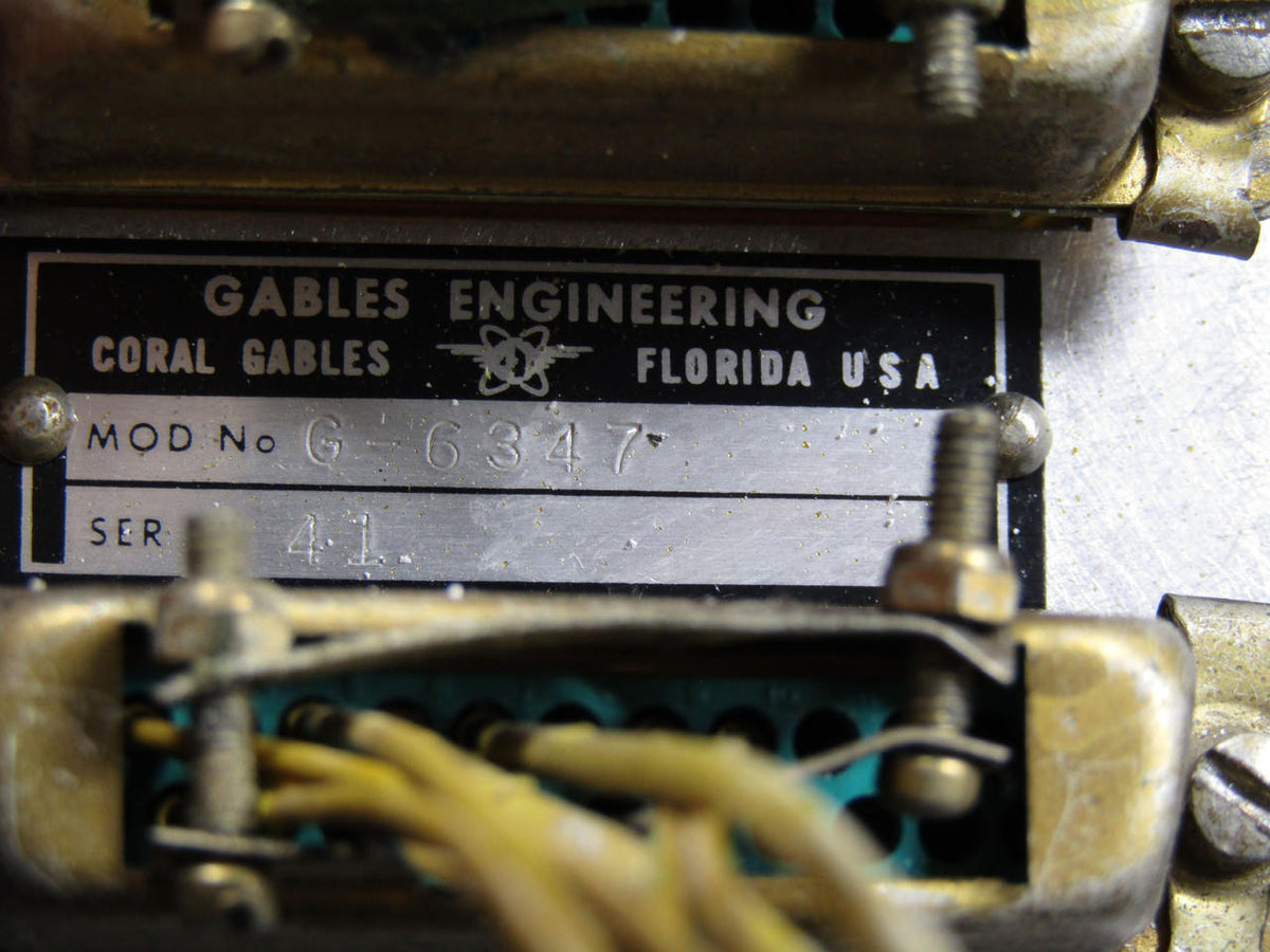 Gables G-6347 Gables Engineering VHF Comm Box with Modifications