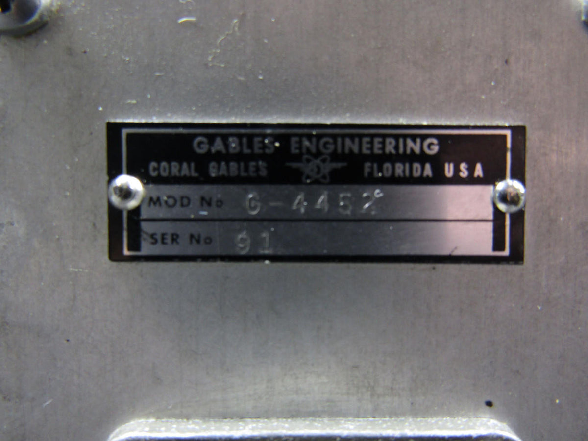 Gables G-4452 Gables Engineering Comm Control Box