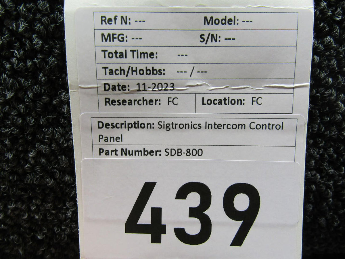 Sigtronics SDB-800 Sigtronics Intercom Control Panel