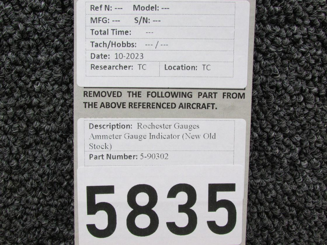 Rochester 5-90302 Rochester Gauges Ammeter Gauge Indicator (New Old Stock)