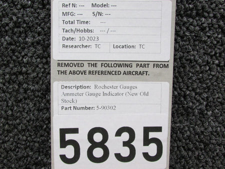 Rochester 5-90302 Rochester Gauges Ammeter Gauge Indicator (New Old Stock)