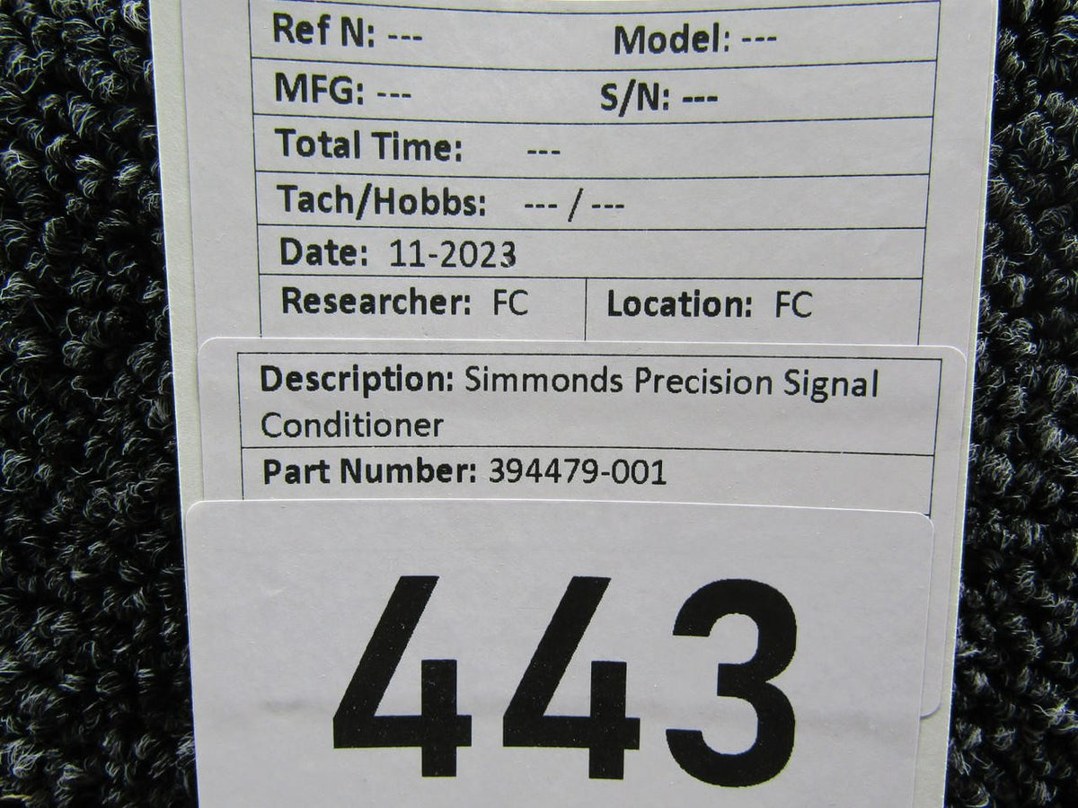 Simmonds Precision 394479-001 Simmonds Precision Signal Conditioner