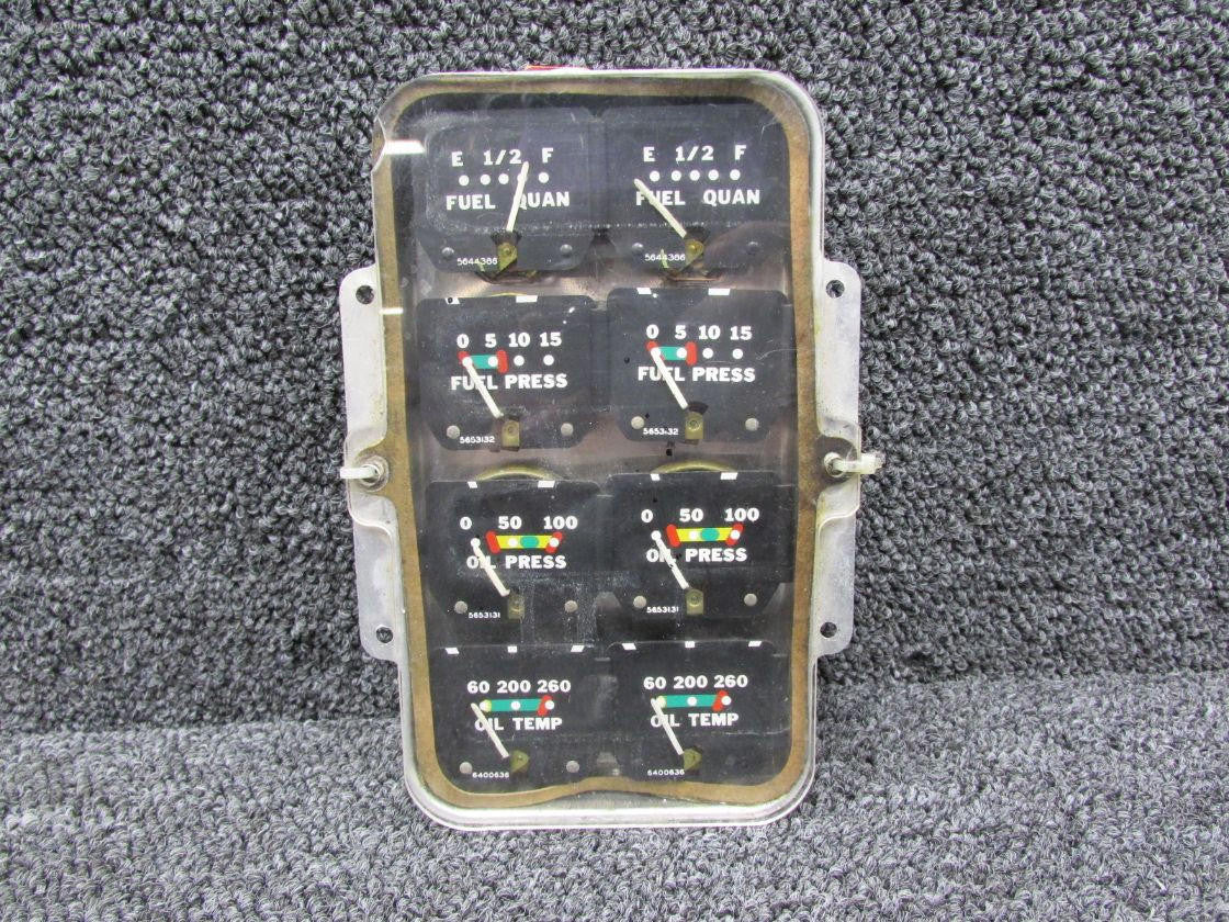 Piper Aircraft Parts Piper PA23-235 Instrument Gauge Cluster Assembly