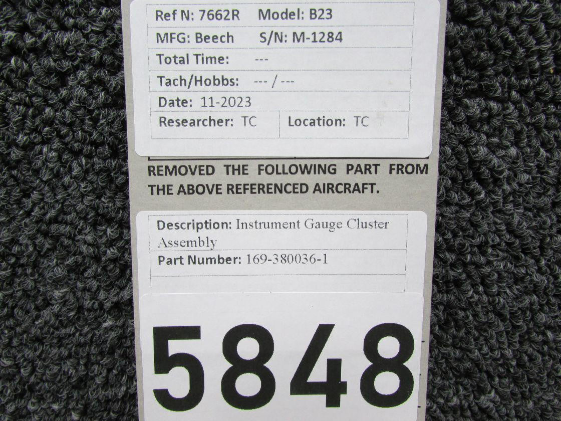 Does Not Apply 169-380036-1 Engine Gauge Cluster Assembly
