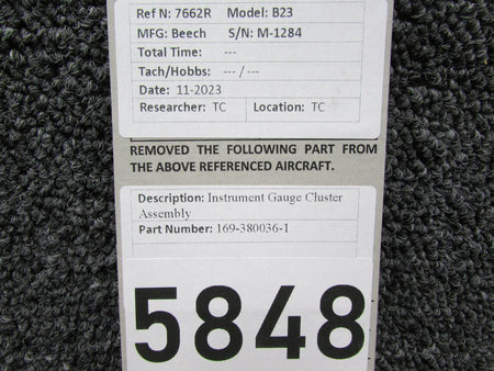 Does Not Apply 169-380036-1 Engine Gauge Cluster Assembly