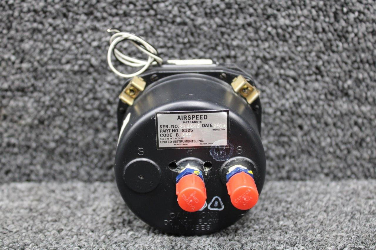 United Instruments 8125 United Instruments Airspeed Indicator, Lighted (Volts: 28) (Code: B.889)